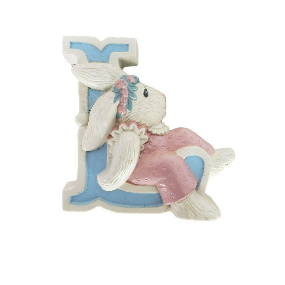 Burwood Letters Easter Bunny Rabbits LOVE Hang or Stand Pastel Decor‎